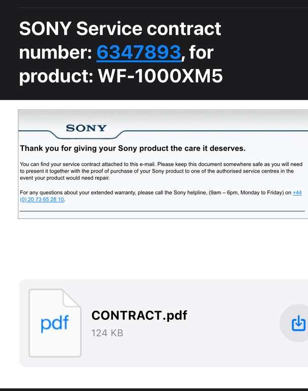 Open - Box Renewed - Sony WF-1000XM5 Wireless Noise Cancelling In-Ear Headphones, 3 year Sony warranty
