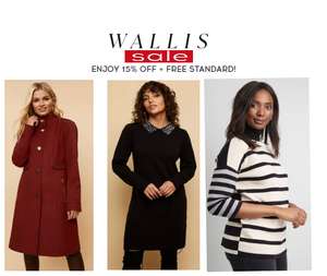 Up to 75% off the sale plus Extra 15% plus Free Delivery with Code @ Wallis