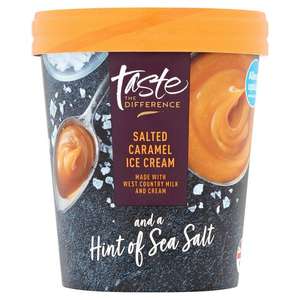 Taste The Difference Salted Caramel icecream 480ml for £2.50 at Sainsbury's