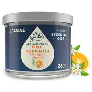 Glade Aromatherapy Pure Happiness Orange & Neroli Candle 260g