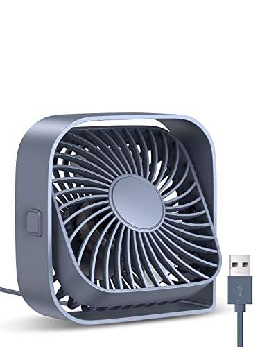 TOPK USB Desk Fan, [2023 Upgraded ] Strong Airflow & Quiet Operation - £6.99 Dispatches from Amazon Sold by TOPKDirect - Prime Exclusive