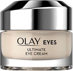 Olay Ultimate Eye Cream For Dark Circles, Niacinamide And Peptides, With Colour Correcting Particles, Fights Wrinkles, 15ml - £7.50 @ Amazon