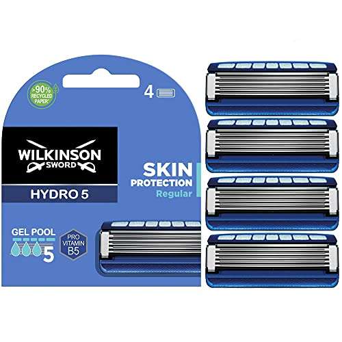 Wilkinson Sword Hydro 5 Skin Protection Razor Blades 4 Blades - £7.29 - Sold by Venture Blue / Fulfilled by Amazon