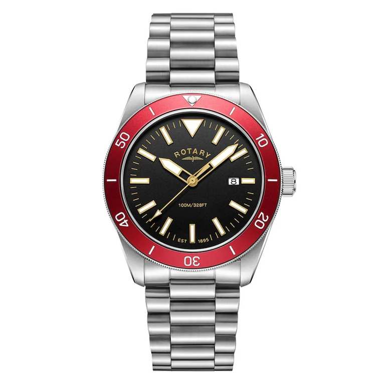 Rotary Apex100 41mm Men's Watch Black (Free C&C) MPN: RGB10001/98