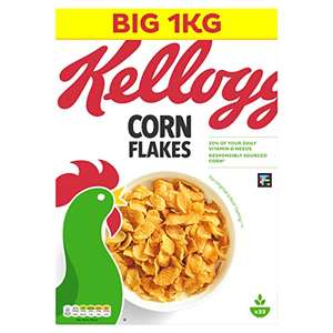 Kellogg's Corn Flakes, 1kg - £3.79 S&S