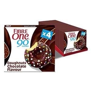 Fibre One 90 Calorie Doughnuts Chocolate Flavour 4 x 23g (Pack of 8) - £8.06 S&S