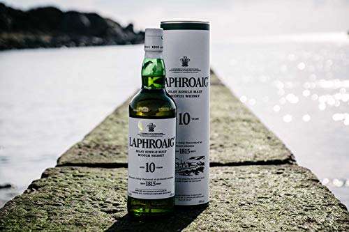 Laphroaig 10 Year Old Islay Single Malt Scotch Whisky, 70cl