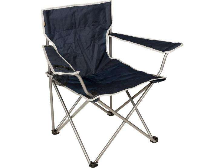 Halfords Folding Arm Chair - Navy £12.50 ( 2 for £16.00 ) Click & Collect @ halfords