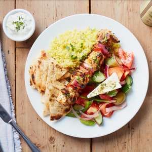 Free Greek Skewer Plate or Vegan Plate for London Marathon runners - National (27 sites) - Sun 21st to Wed 24th Apr