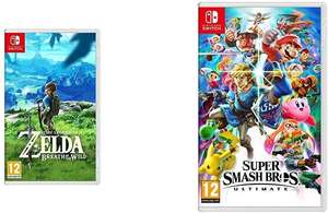 Super Smash Bros - Ultimate + The Legend of Zelda: Breath of the Wild (Nintendo Switch) £71.99 @ Amazon