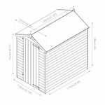 Mercia 6x4ft Large Garden Shed (sold by Mercia Garden Products)