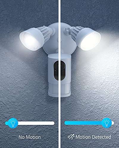 eufy security Floodlight Camera, 2K, No Monthly Fees, 2000 Lumens, Weatherproof - £99.98 @ Sold by AnkerDirect Dispatches from Amazon