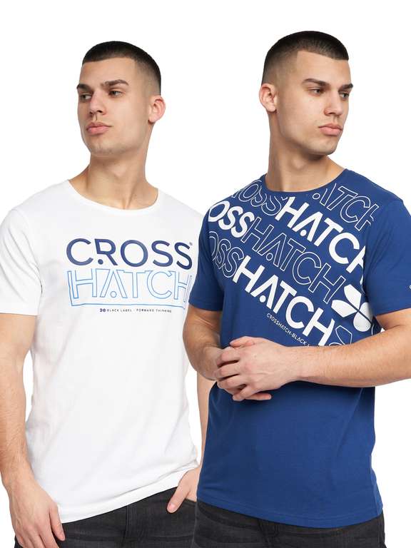 Pack of 2 T-shirts for £10 (£5 each) + £2.99 Delivery @ Crosshatch