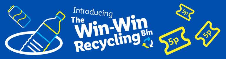 Lidl Return Recycling Scheme (Launches with 21 stores in and around Glasgow) - Get 5p back, per bottle/can - unlimited returns.