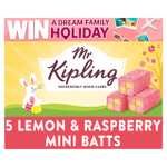 Mr Kipling Lemon Whirls 6 per pack / Mr Kipling Lemon & Raspberry Mini Batts 5 per pack