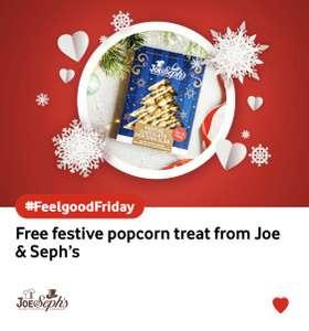 Joe & Sephs Popcorn free with £3 postage - available on Friday 25th Nov @ Vodafone VeryMe