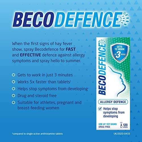 Becodefence, Nasal Spray (120 sprays, 20ml) @ Dispatches from Amazon Sold by LloydsPharmacy