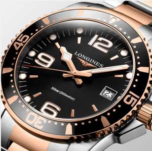 Longines Hydroconquest Men's Two Colour Black Dial Watch - £545 @ Ernest Jones