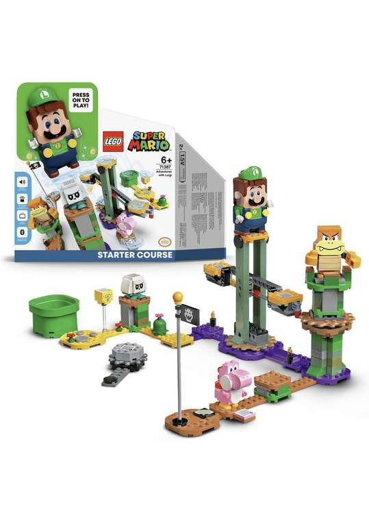 LEGO Super Mario Adventures Luigi Starter Course Toy 71387 - £35 Free Click & Collect @ Argos