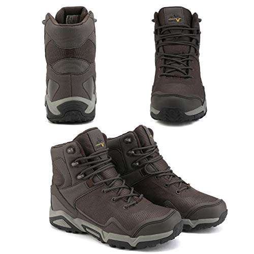 NORTIV 8 Men's JS19005M Mid Hiking Boots (limited sizes, 7.5, 11, 12 in Brown only) - £14.99 With Voucher @ Amazon / Sold by dreampairsEU