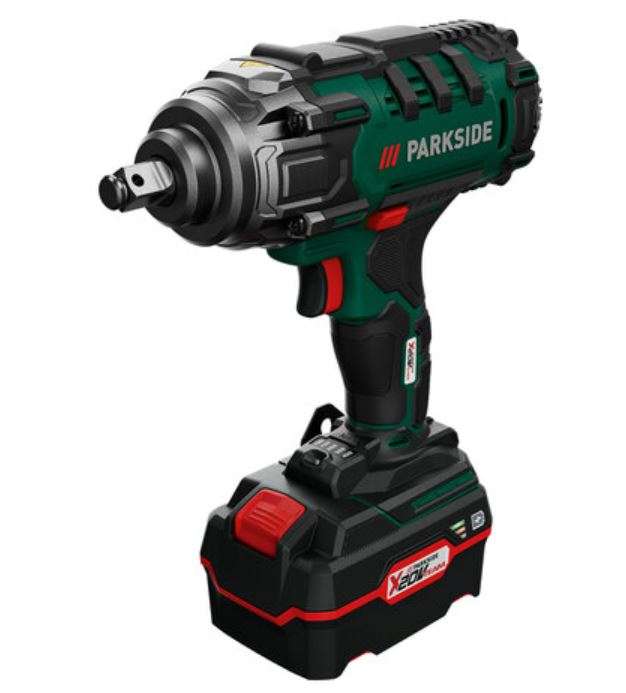 Parkside 20V Cordless Vehicle Impact Wrench - 400Nm, 20V Li-Ion (4Ah) + Accessories, 3-year warranty - £59.99 (In-store) @ LIDL