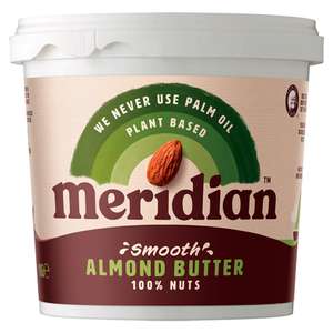 Meridian Smooth Almond Butter Tub 1kg @ Sainsbury's