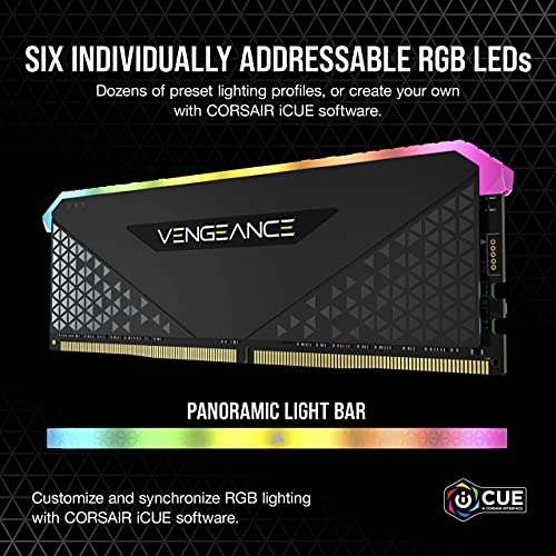 Corsair Vengeance RGB RS 64GB (2x32GB) DDR4 3600MHz C18 Desktop Memory £79.63 at Amazon