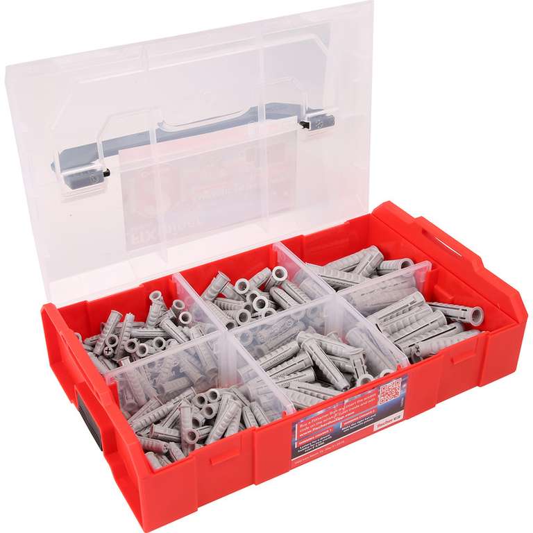 Fischer Nylon SX High Performance Plug Trade Pack 210 Pieces + Case £6.55 Click & Collect @ Toolstation