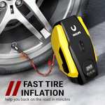 VacLife Car Tyre Inflator Air Compressor - Car Tyre Pump - 12V DC with Auto Shutoff Function - Yellow sold by VacLife-UK