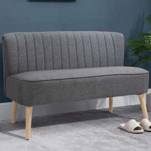 Portland 2 Seater Grey Loveseat Sofa + free delivery