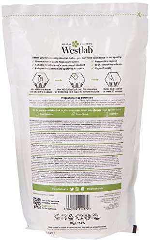 Westlab Reviving Epsom Salt, 1kg S&S - £2.75 /£2.61