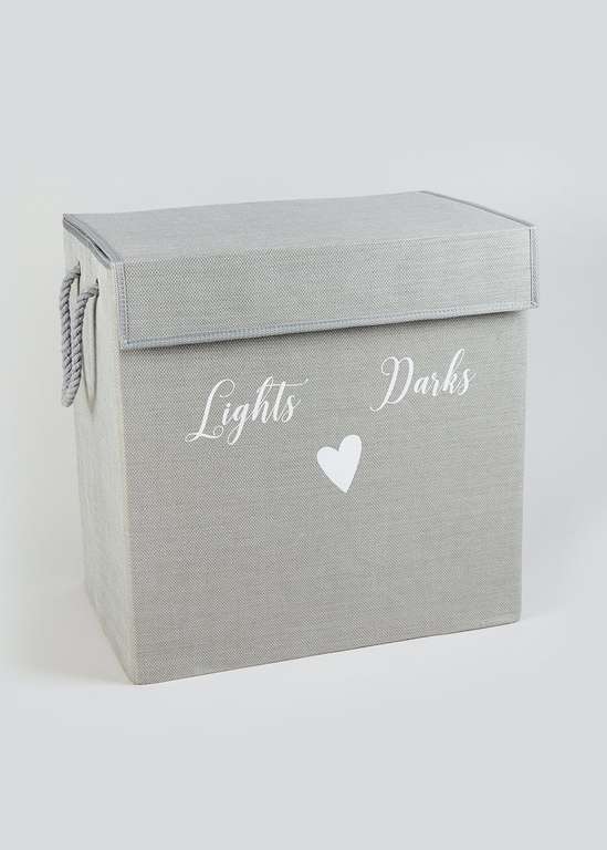 Lights & Darks Section Laundry Basket £13.30 & free click and collect @ Matalan