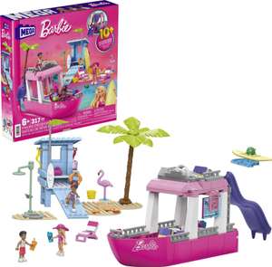Barbie Dream Boat, building toy for boys and girls + 6 years, includes 317 blocks, 3 dolls and accessories, HPN79