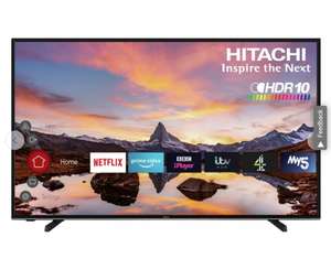 Hitachi 58 Inch 58HK6200U Smart 4K UHD HDR LED Freeview TV £339.99 (Free click & collect) @ Argos