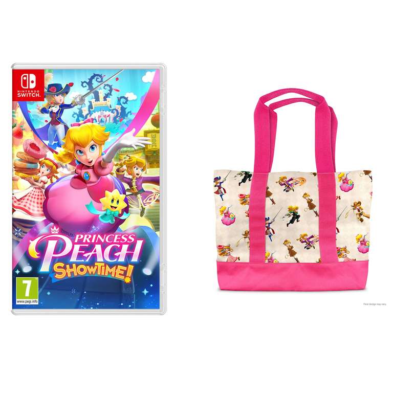 Princess Peach: Showtime! Nintendo Switch game + Shopping / Tote Bag ( pre - order )