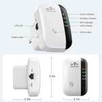 Jancane WiFi Extender, WiFi Signal Booster Up to 5000sq.ft and 50 Devices with codes - Sold by Manbridge UK