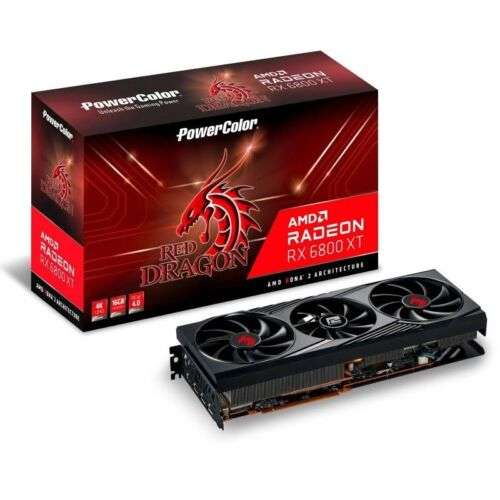 PowerColor Radeon RX 6800 XT Red Dragon 16GB Graphics Card - with code @ Ebuyer/Ebay