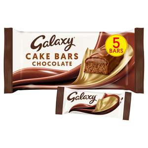 Galaxy Cake Bars 5 Pack £1.25 Clubcard Price @ Tesco