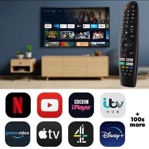ElectriQ 55 inch 4K Dolby Vision Atmos Google Android TV Freeview Pl eiq-M455DVA with code - buyitdirectdiscounts