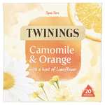 Twinings Camomile and Orange Herbal Tea bags 20 Tea bags / Twinings Liquorice and Spearmint Herbal Tea bags 20 Tea bags £1.40 each @ Amazon