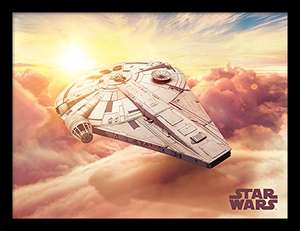 Solo: A Star Wars Story Millennium Falcon Memorabilia Canvas Print, Wood, Multi-Colour, 30 x 40 cm - £9.74 @ Amazon