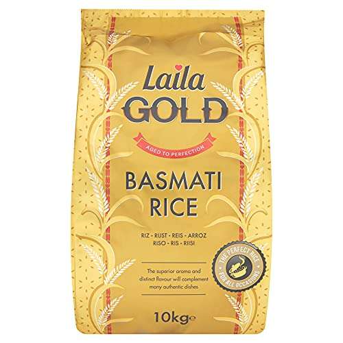Laila Gold Basmati Rice 10 Kg £14.50 @ Amazon