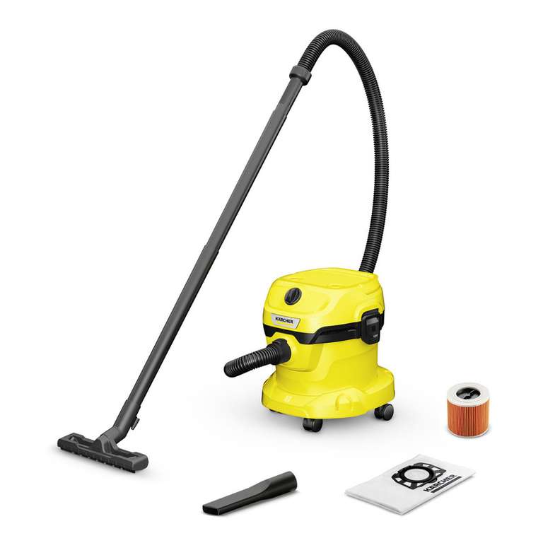 Karcher WD 2 Plus 12L Wet & Dry Vacuum Cleaner, 3 years Warranty - £47.99 with code (Free Delivery) @ Karcher
