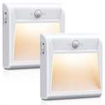 2 Packs Stick On Motion Sensor Lights Indoor with 3 Modes £6.79 @ Amazon