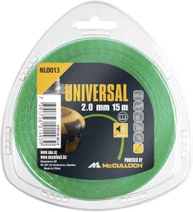 McCulloch Universal Low Noise Nylon Trimmer Line - 2.0mm x 15m - Dispatched and sold by The Range. Free C&C