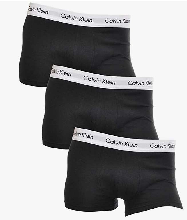 Calvin Klein Men's 3 Pack Low Rise Trunks/Boxers - £21.60 delivered from Amazon