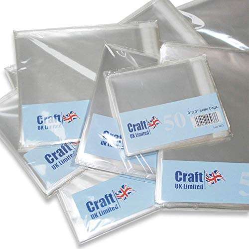 Craft UK DL Poly Bags-50 pack, Synthetic Material - £3.20 @ Amazon