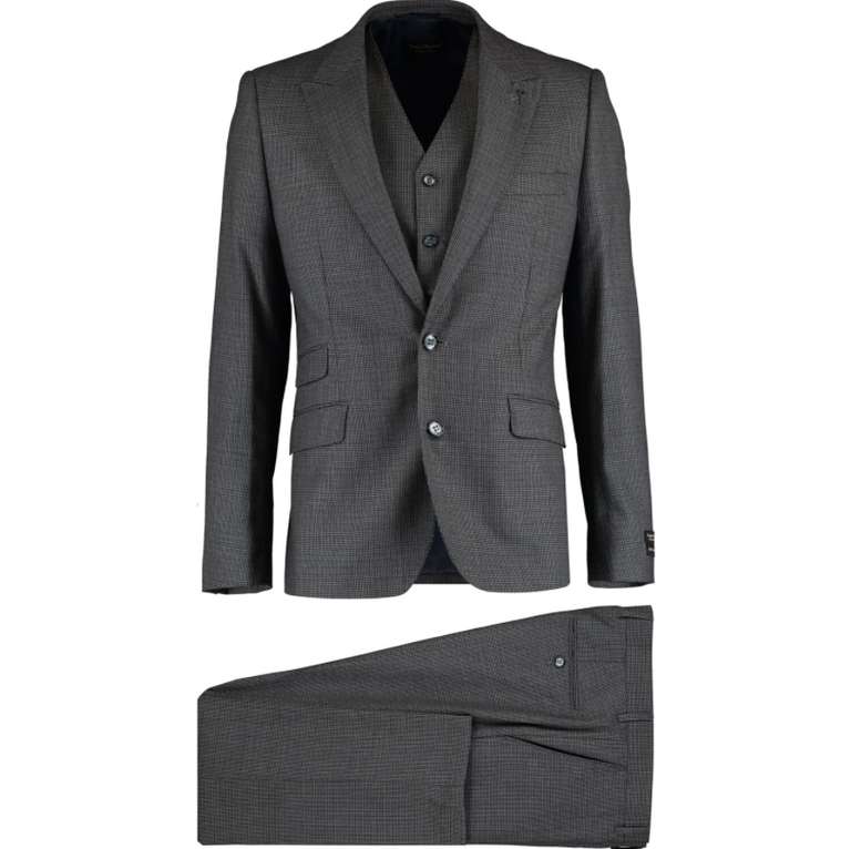 Douglas Howard Italian Wool Houndstooth Three Piece Suit (: Sizes only 40 and 42) £149.99 @ TK Maxx