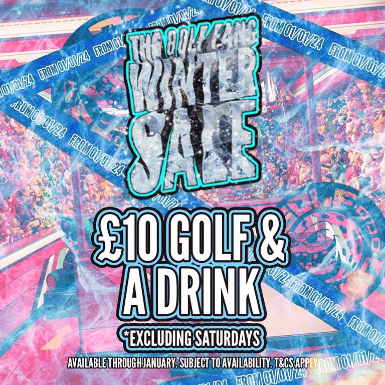 £10 for a round and drink at Golf Fang