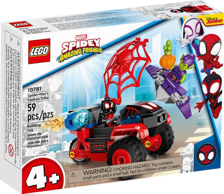 Up to 80% off LEGO sets - Marvel 10781 Spiderman Trike / Minecraft 21164 Coral Reef - £1.75 each (more in OP) - Various Stores